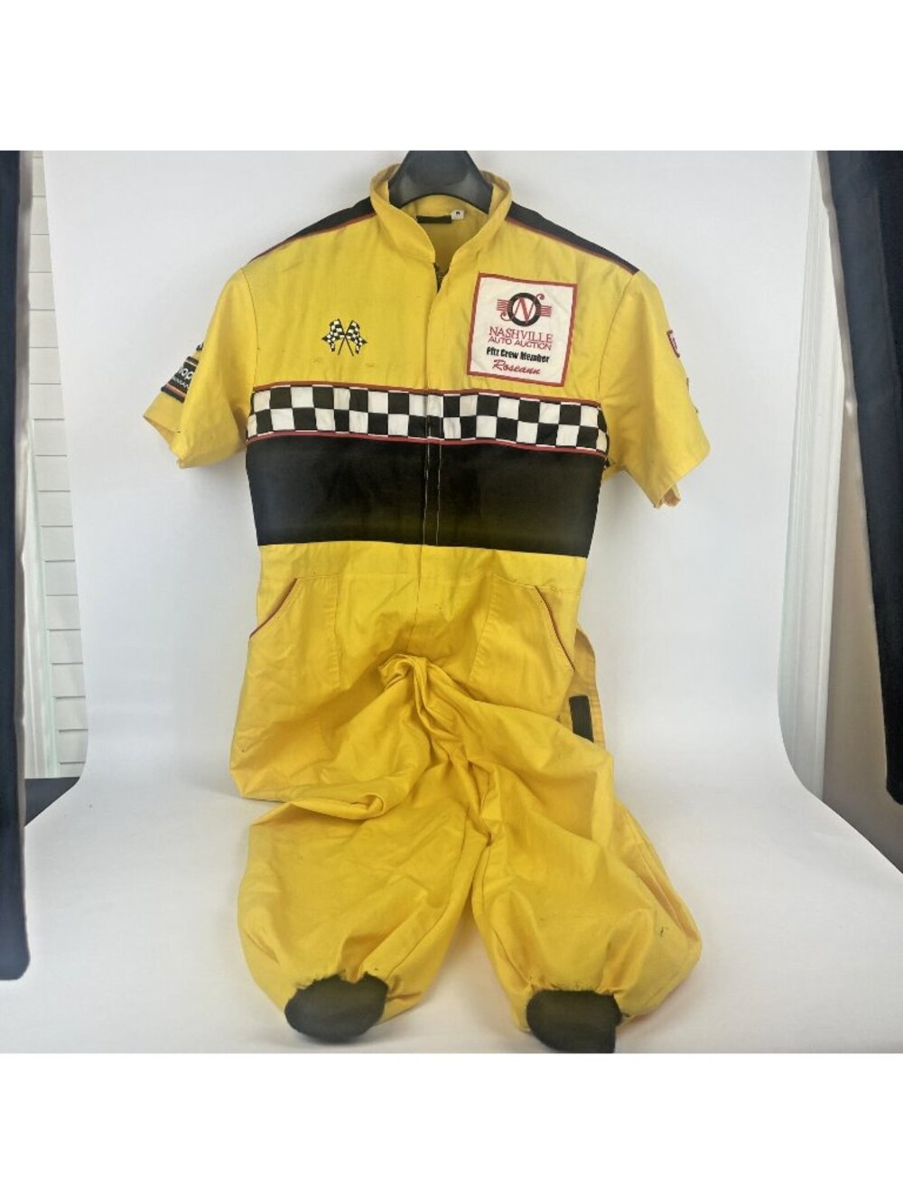 VTG Race Rock Nashville Pit Crew Jumpsuit – Medium Size Driver Suit  Bold yellow